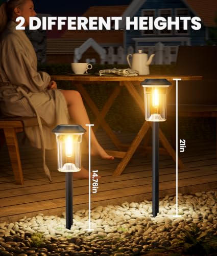 Solar Pathway Lights Outdoor Waterproof IP65 (4 Count)