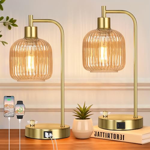 Champagne Glass Table Lamps Set of 2 (2 Count)