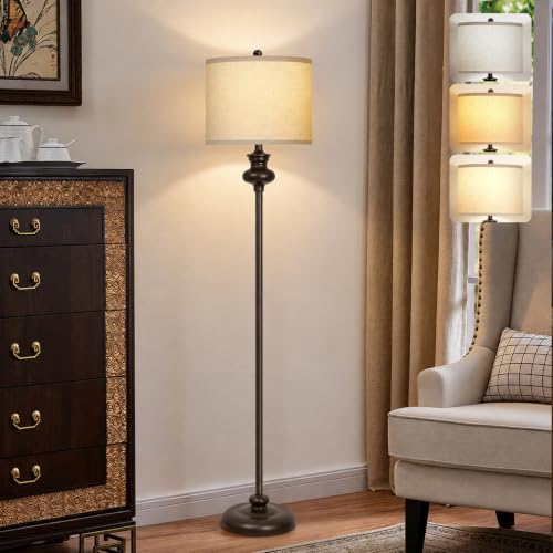 Floor Lamp Standing Lamp for Living Room (Brown Style 01)