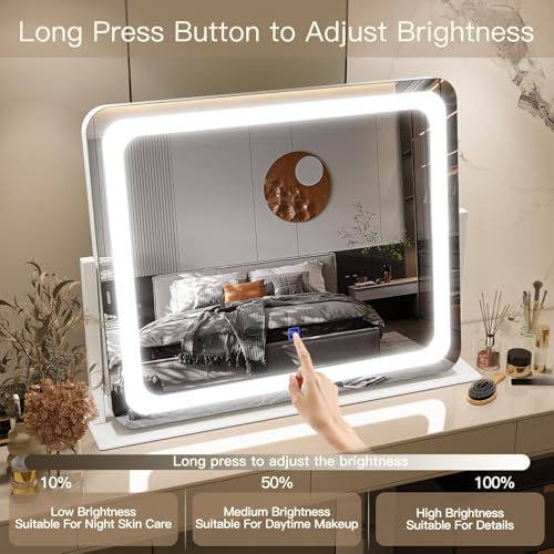 Vanity Mirror with Lights 22''x17'' Makeup Mirror with Lights