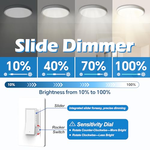 10 Pack TRIAC LED Dimmer Switch (10 Count)