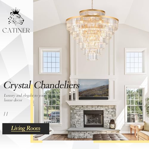 43.3" Large Crystal Chandelier