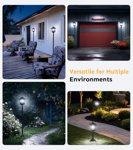 63" Solar Lamp Post Light 2 Pack