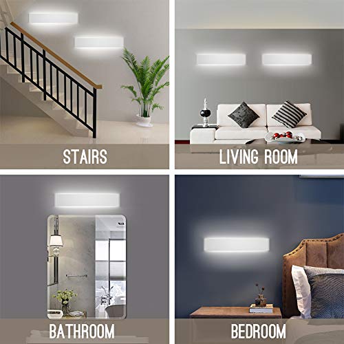 20W Bathroom Light Fixture 24 inch Natural White Light 4000K Vanity Light White Wall Sconce Light for Dressing Room IP44 Waterproof 2600LM