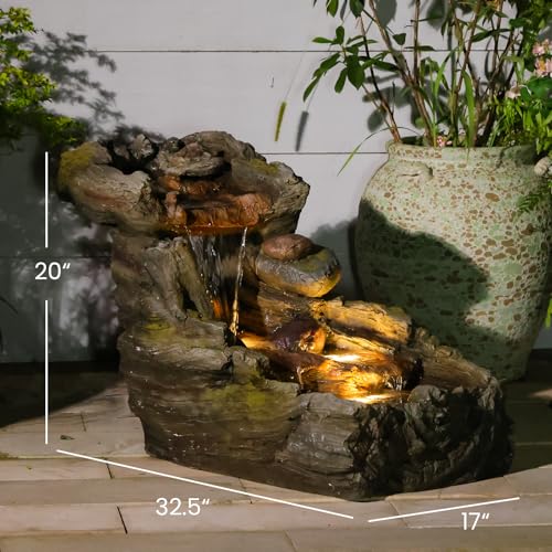 32.5" L Garden Outdoor Water Fountain