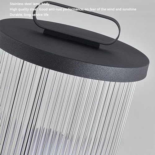 Outdoor Pillar Lamp Cylindrical Landscape Floor Lamp Outdoor Waterproof Column Head Light Stainless Steel Glass Path Lamps Garden Lawn Bollard Lights Patio Driveway Sidewalk Night Lighting Fixtures
