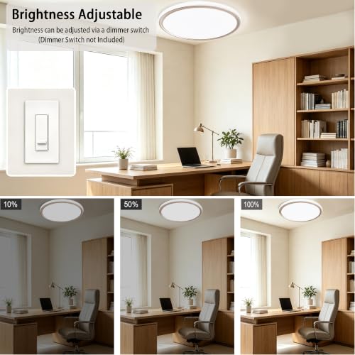 15 Inch LED Flush Mount Ceiling Light (Gold)