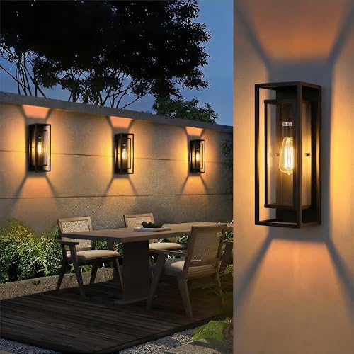 18" Modern Outdoor Porch Wall Light (4 Count)