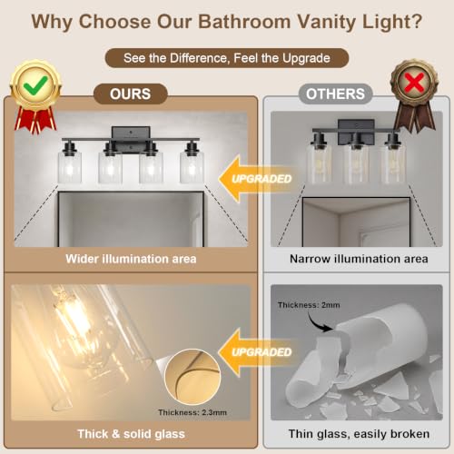 Modern Bathroom Light Fixtures Over Mirror