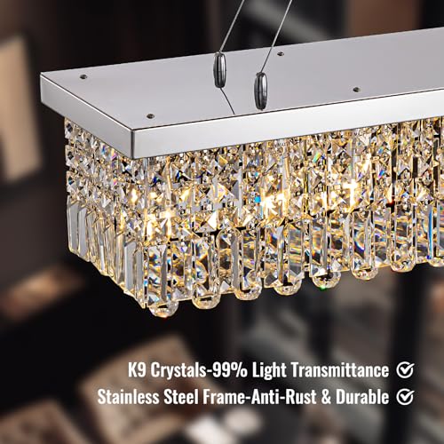 59 inch Modern Crystal Chandelier