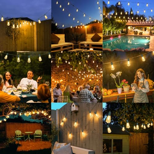 50FT Outdoor String Lights 27 Bulbs