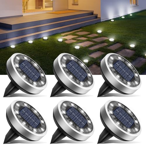6 Pack Solar Lights Outdoor Waterproof (6 Count)