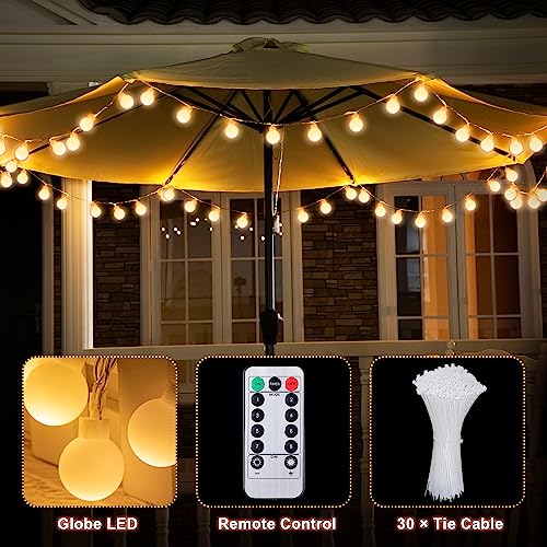 2 Pack 32 FT LED Patio Umbrella Lights (2 Count)