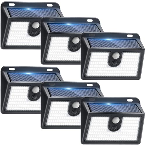 6 Packs] Solar Motion Sensor Outdoor Lights (6 Count)