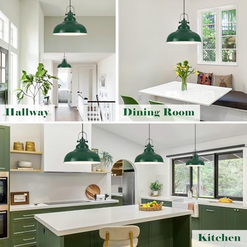 Green Dome Pendant Light
