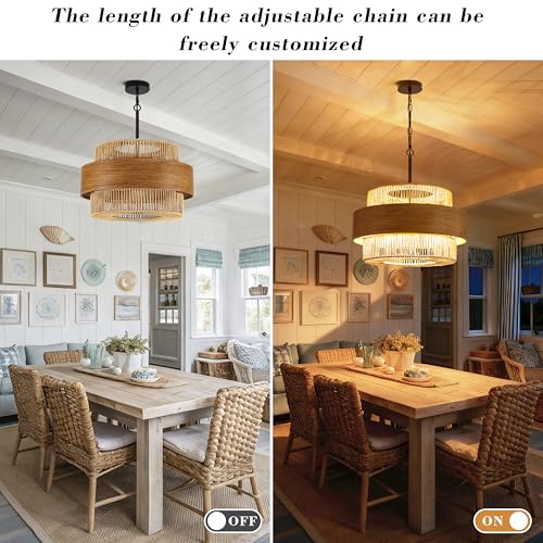 Rattan Chandelier
