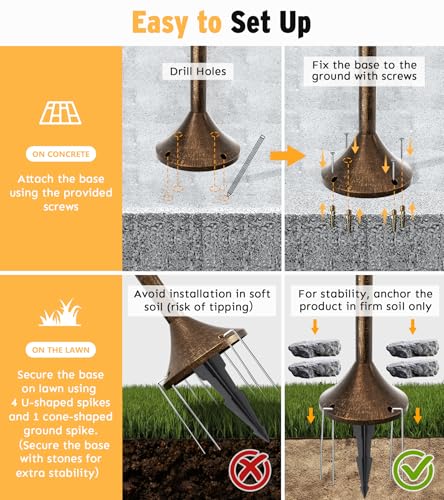63" Solar Lamp Post Light 2 Pack (2 Count)