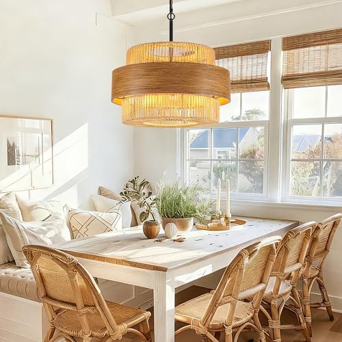 Rattan Chandelier