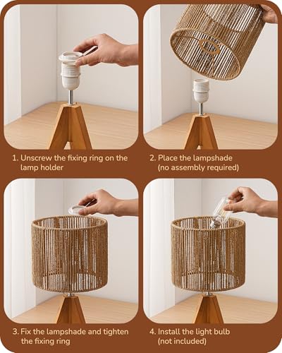 Small Rattan Table Lamp