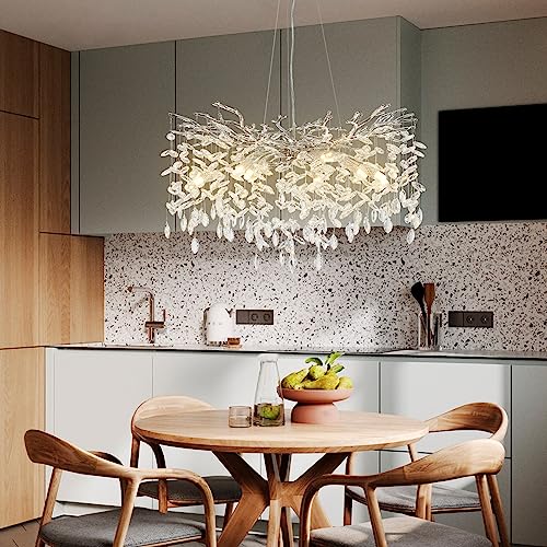 30" Modern Crystal Chandelier
