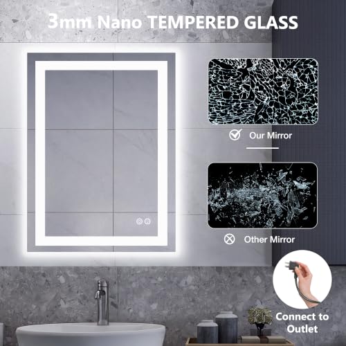 28.1"x36.1" LED Bathroom Mirror