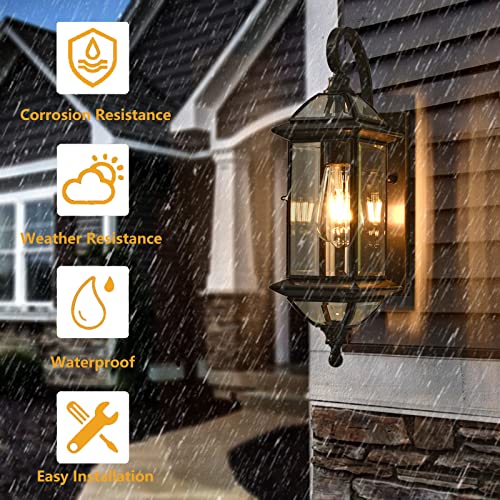 18.5" H Copper Outdoor Wall Lights Exterior Waterproof Wall Sconce