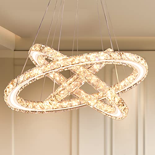 3 Ring Acrylic Crystal Chandelier
