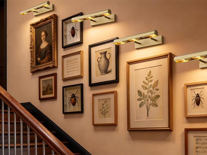 18 inch Hardwired Picture Light Brass Picture Light for Wall