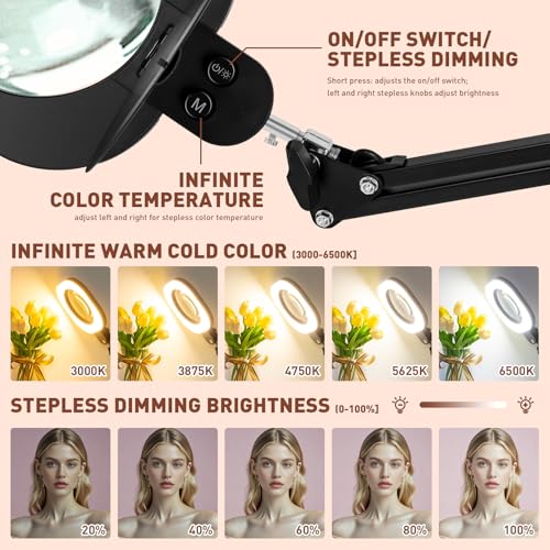 2200 Lumens 12X Esthetician Magnifying Lamp (30 Count)