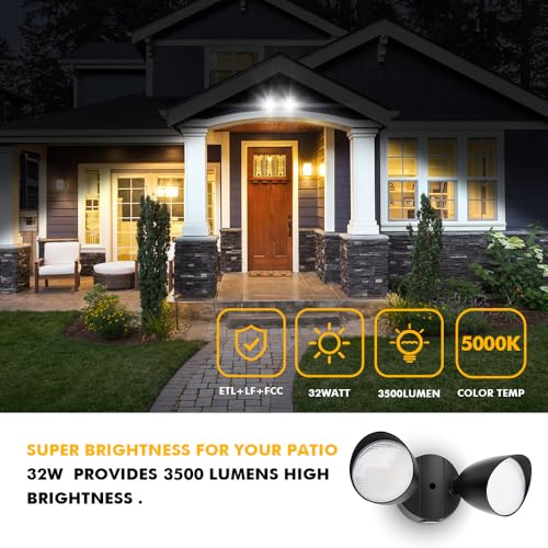 6222B D2D 3500 Lumen 32 Watt Dusk to Dawn Dual