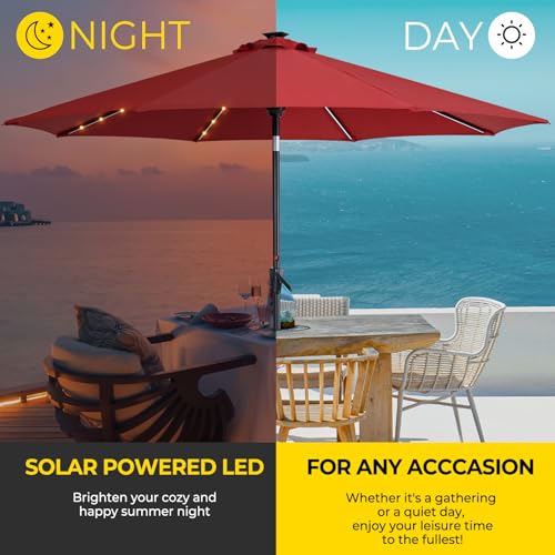 10FT Patio LED Umbrella with Light