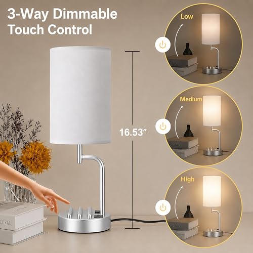 Touch Control USB Table Lamp with USB C