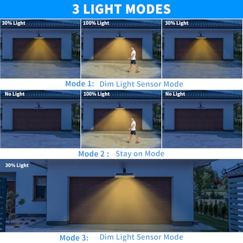 Clip On Solar Lights Outdoor with PIR Motion Sensor (2 Count)