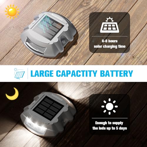Solar Deck Driveway Dock Lights (12 Count)