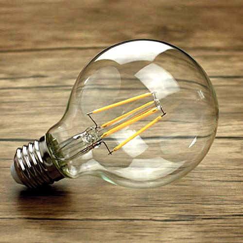Vintage G25 LED Globe Light Bulbs 60W Equivalent (6 Count)
