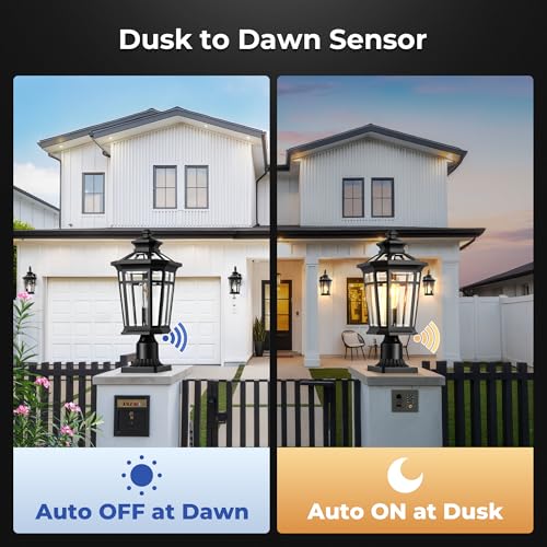 Large Dusk to Dawn Post Light