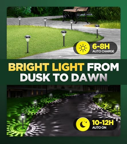 10 Pack Ultra Bright Solar Lights Outdoor Waterproof (10 Count)