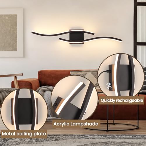 Modern Black Wall Sconces Set of 2 (2 Count)