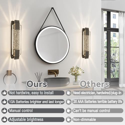Battery Operated Wall Sconce