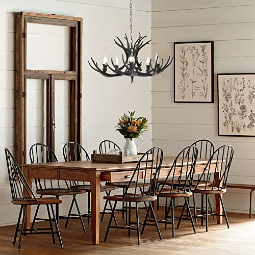 Eldora 5 Light Resin Antler Chandelier 30"