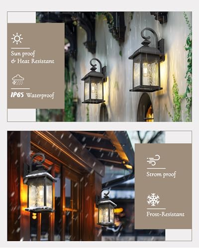21" Large Exterior Wall Light Fixtures (2 Count)