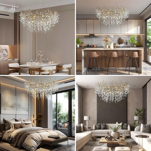 47" Modern Crystal Chandelier