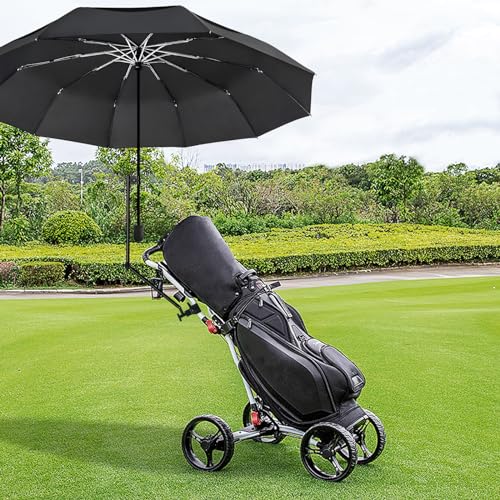 UPF 50+ Golf Cart Umbrella Beach Chair Umbrella with Universal Clamp