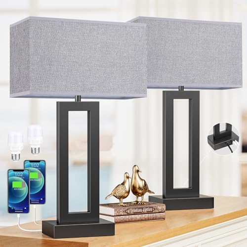 22" Tall Living Room Lamps for Night Stands (2 Count)