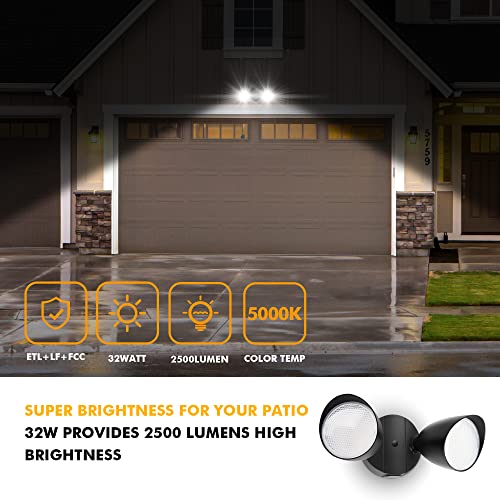 2 Packs 2500 Lumen 32 Watt 28 LED Dual (2 Count)