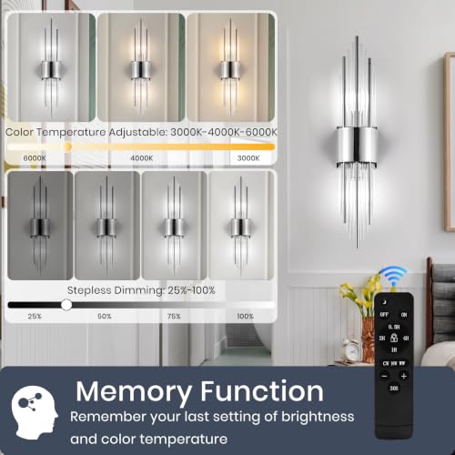 Battery Operated Wall Sconce Set of 2 (2 Count)