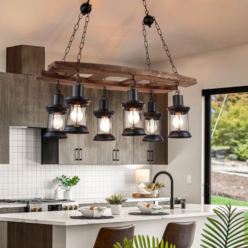 Vintage Farmhouse Vintage Chandelier for Kitchen Island Lighting