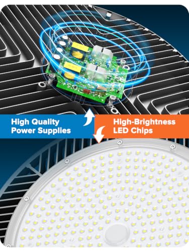 Industrial grade 250W 40000LM High Bay LED Shop Lights for Shop DIY Garage
