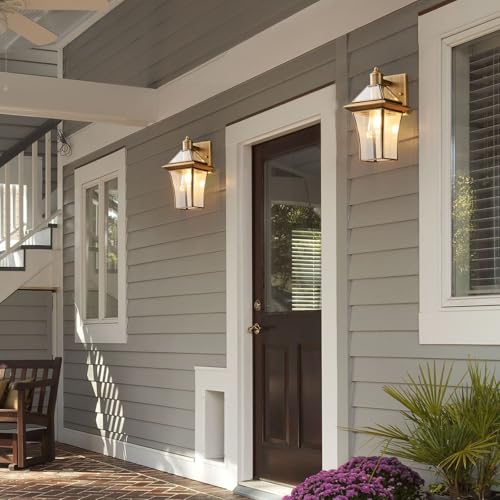 Brass Exterior Sconces (2 Count)