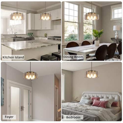 Nickel Chandeliers for Dining Room Light Fixture